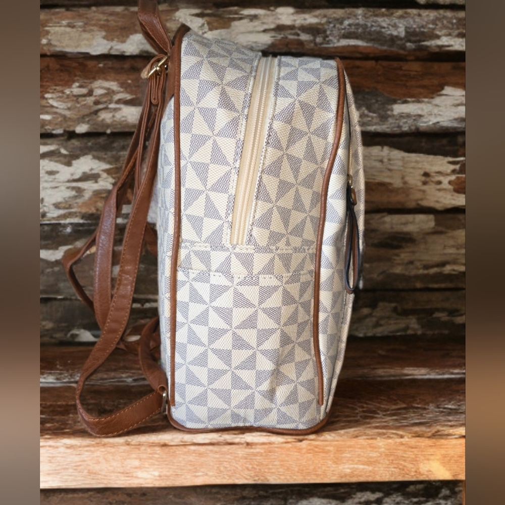 Geometric Patterned Backpack - Picture 2 of 11